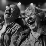 laughing couple at marriage event